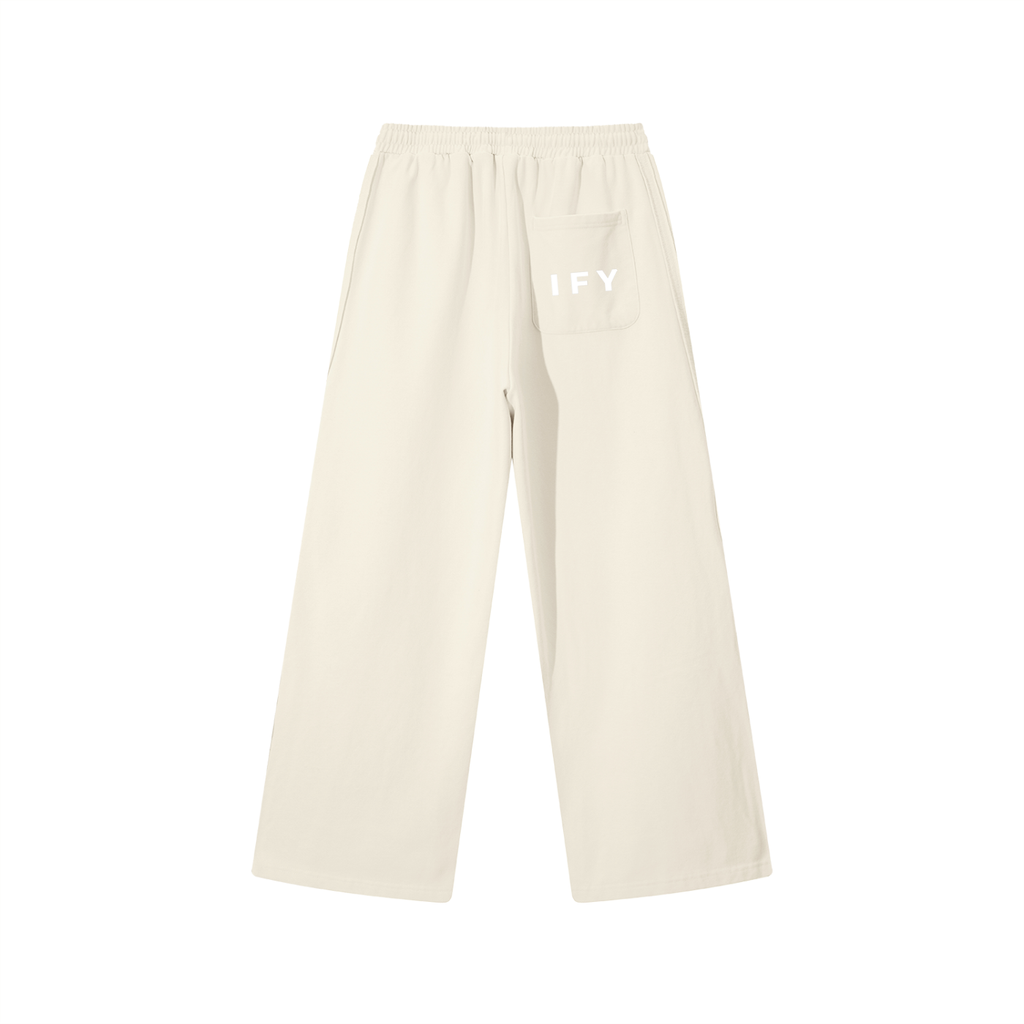 Contrast Tape Straight-Leg Sweatpants