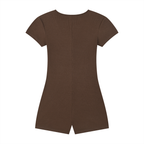 Women's Dual-Function Cape Tie-Waist Romper