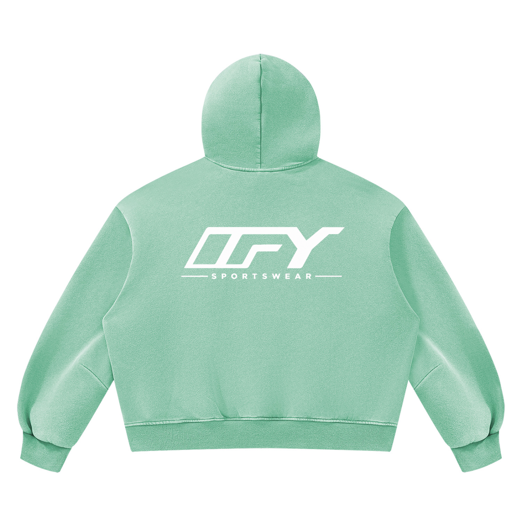 Unisex Vintage Wash Boxy Fleece Hoodie