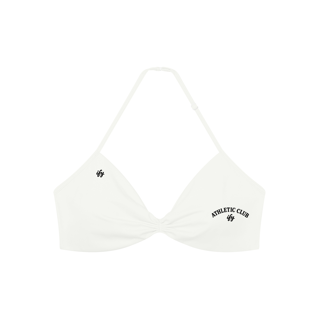 Women’s Ruched Halter-Neck Sports Bra