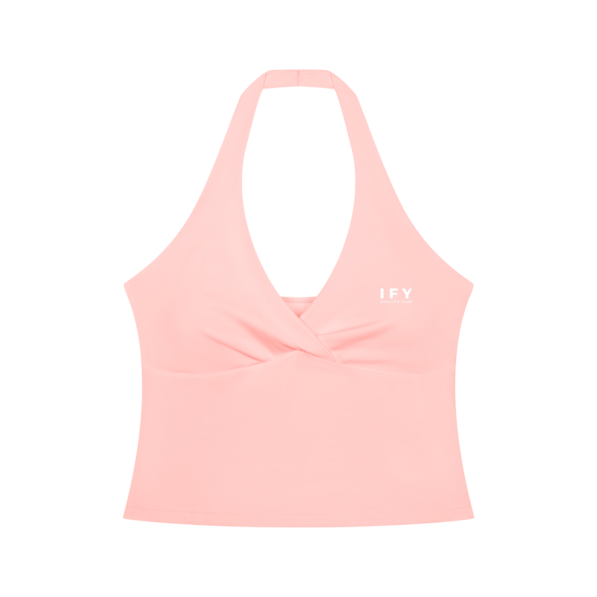 Ruched Halter Yoga Tank