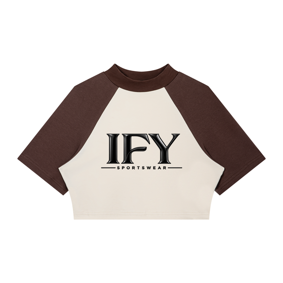 Women’s Color Block Raglan Crop T-Shirt