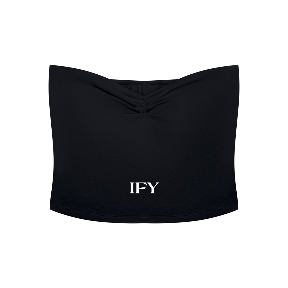 Women's Ruched Cropped Tube Top