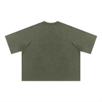 Unisex Mineral Wash Boxy Waffle T-Shirt