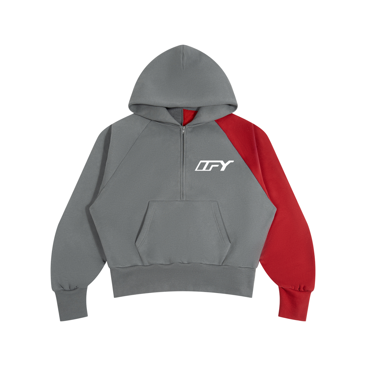 Unisex Color-Block Fleece Hoodie