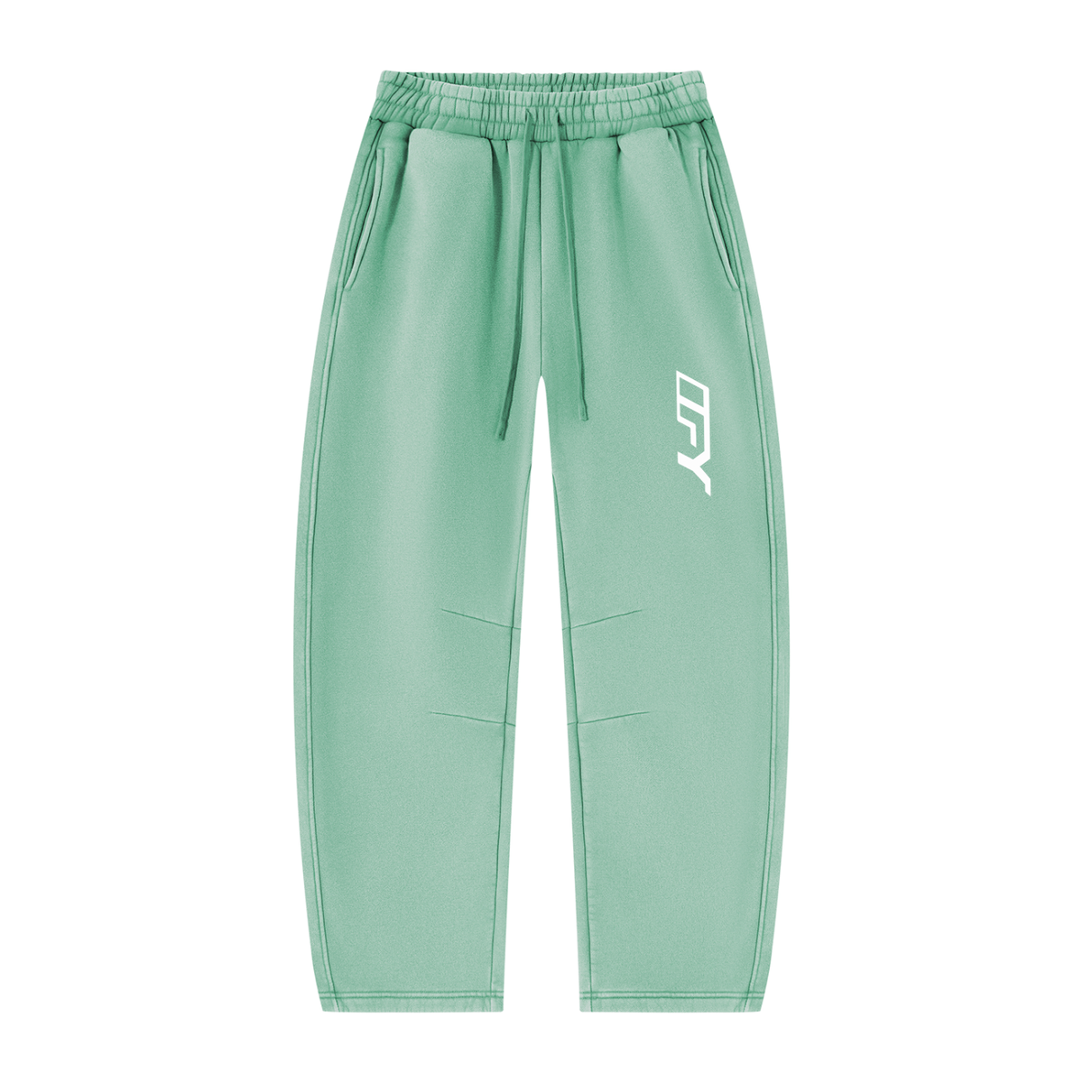 Unisex Vintage Wash Barrel Leg Fleece Sweatpants