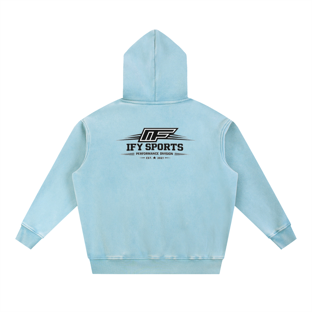 Snow Wash Fleece Oversize Hoodie