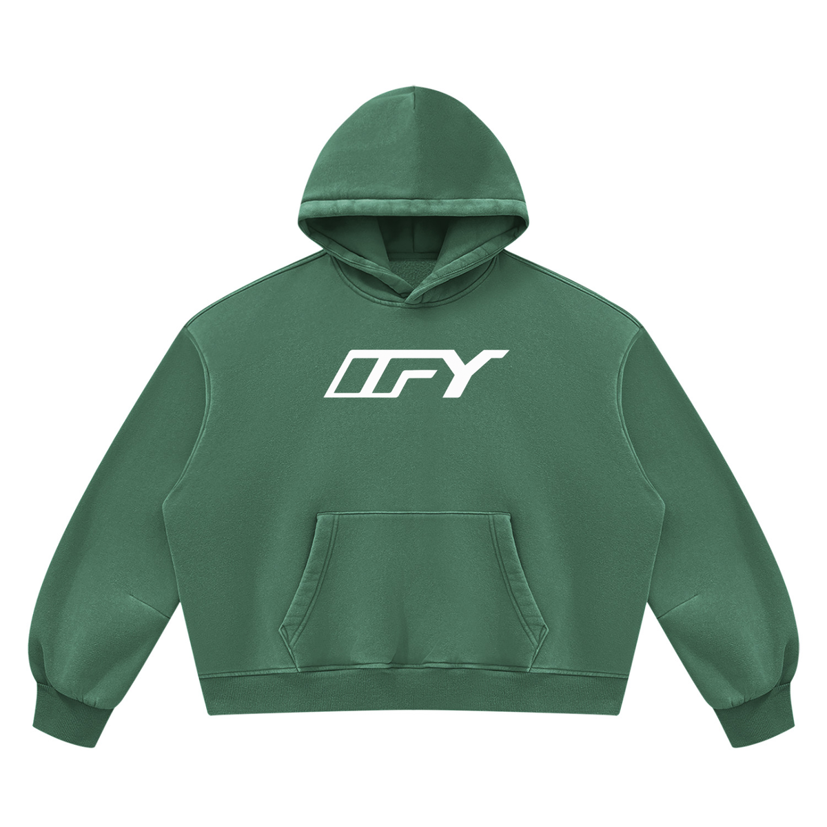 Unisex Vintage Wash Boxy Fleece Hoodie