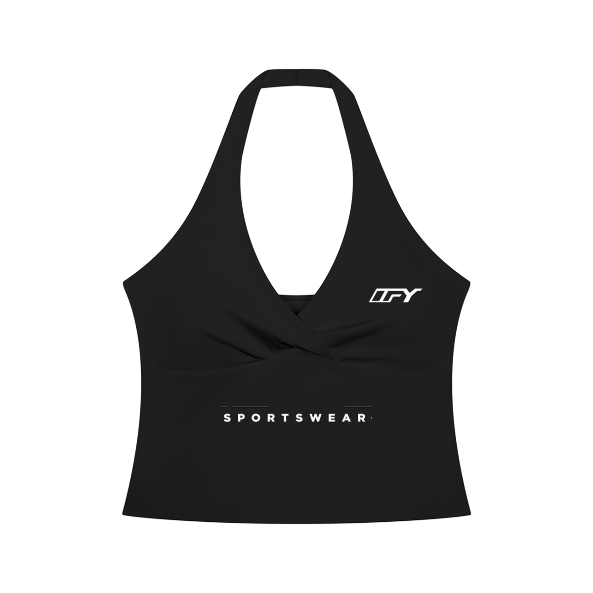 Women’s Ruched Halter Yoga Tank Top