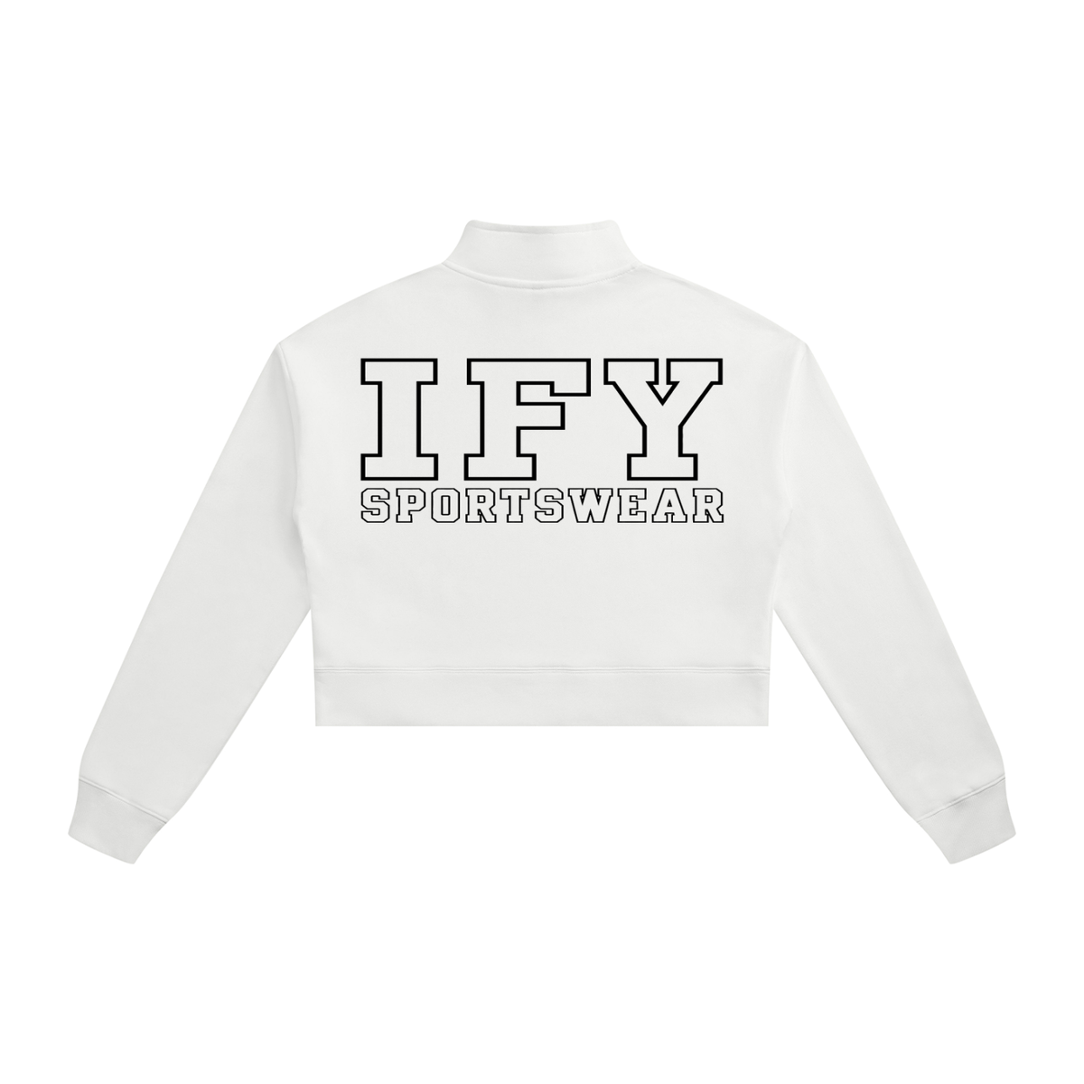 Crop Quarter-Zip Sweatshirt