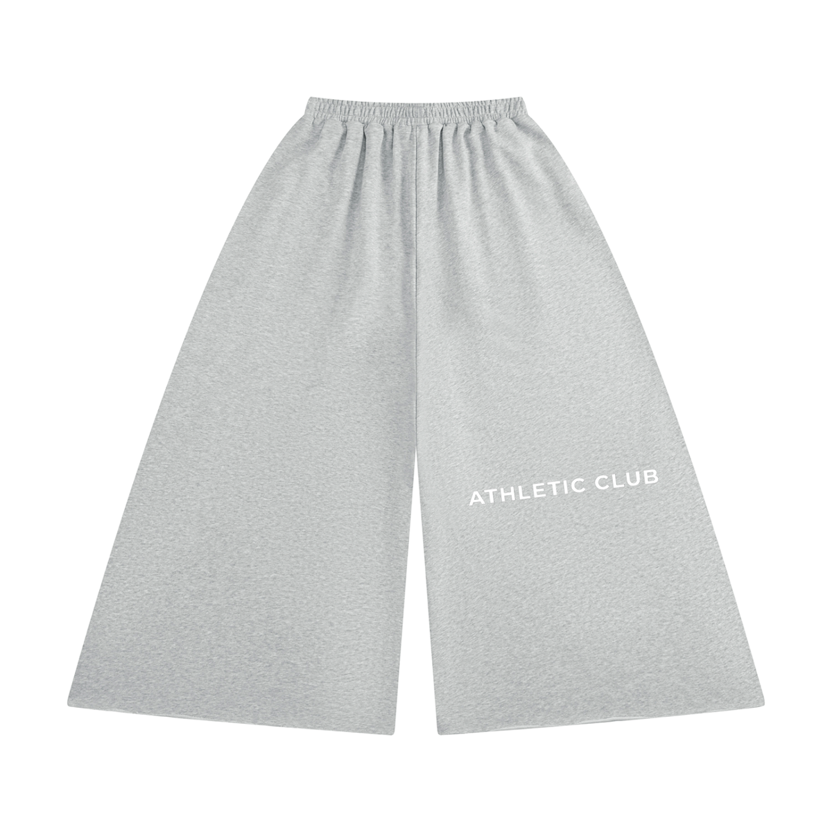Raw Edge Wide Leg Sweatpants