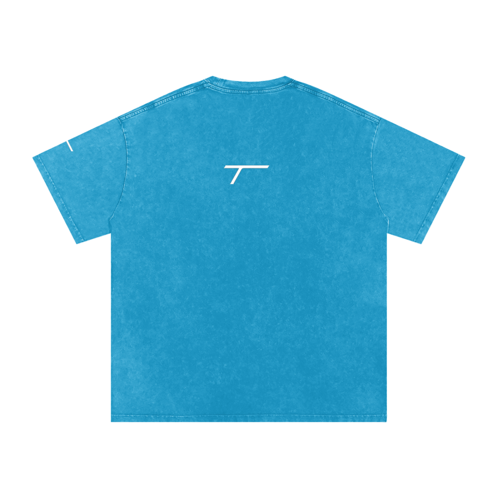 Snow Washed Oversized Cotton T-Shirt