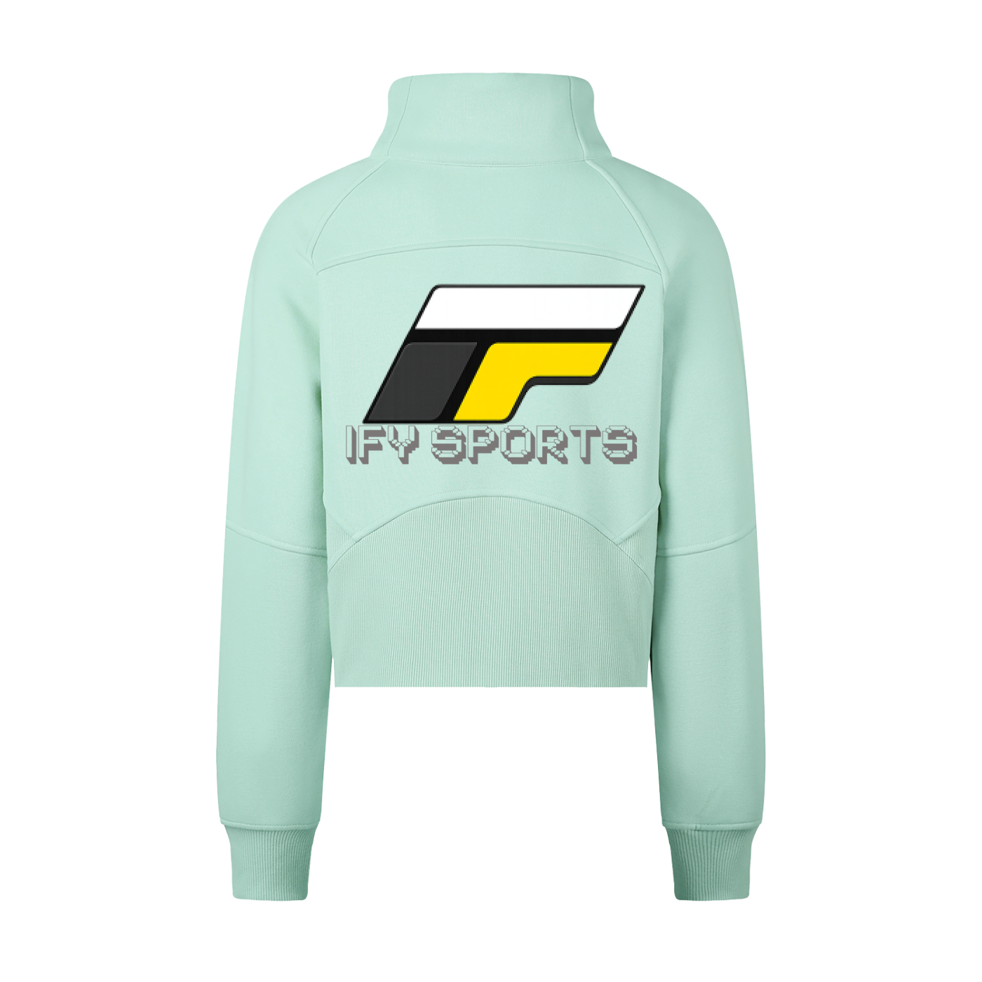 Cropped Half-Zip Sweatshirt