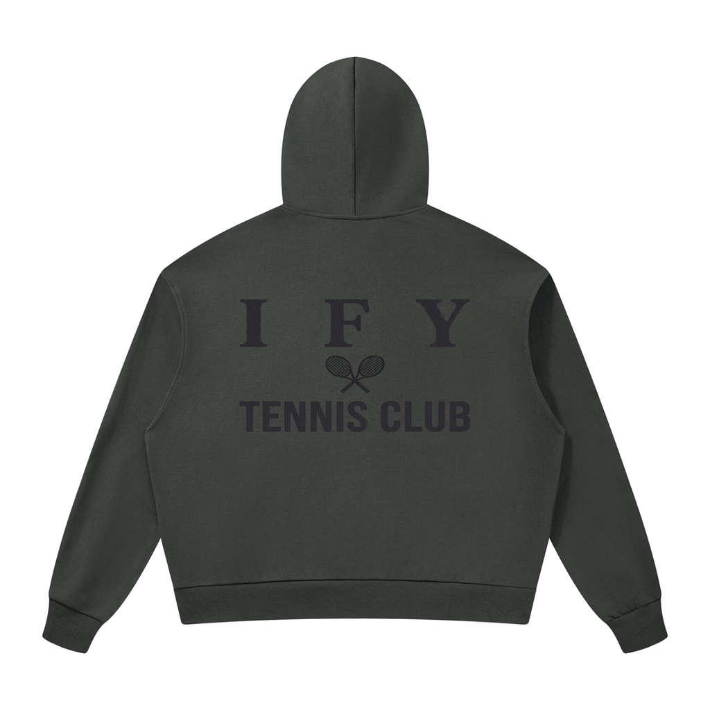 Drop Shoulder Full Zip Hoodie