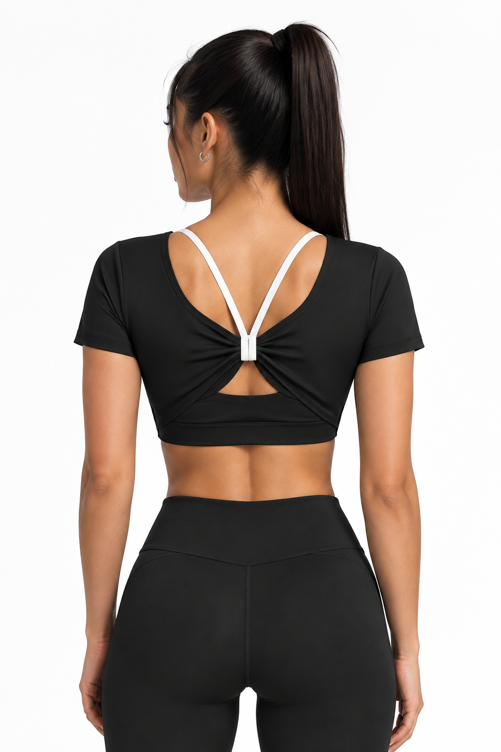 Colour Block Yoga T-Shirt