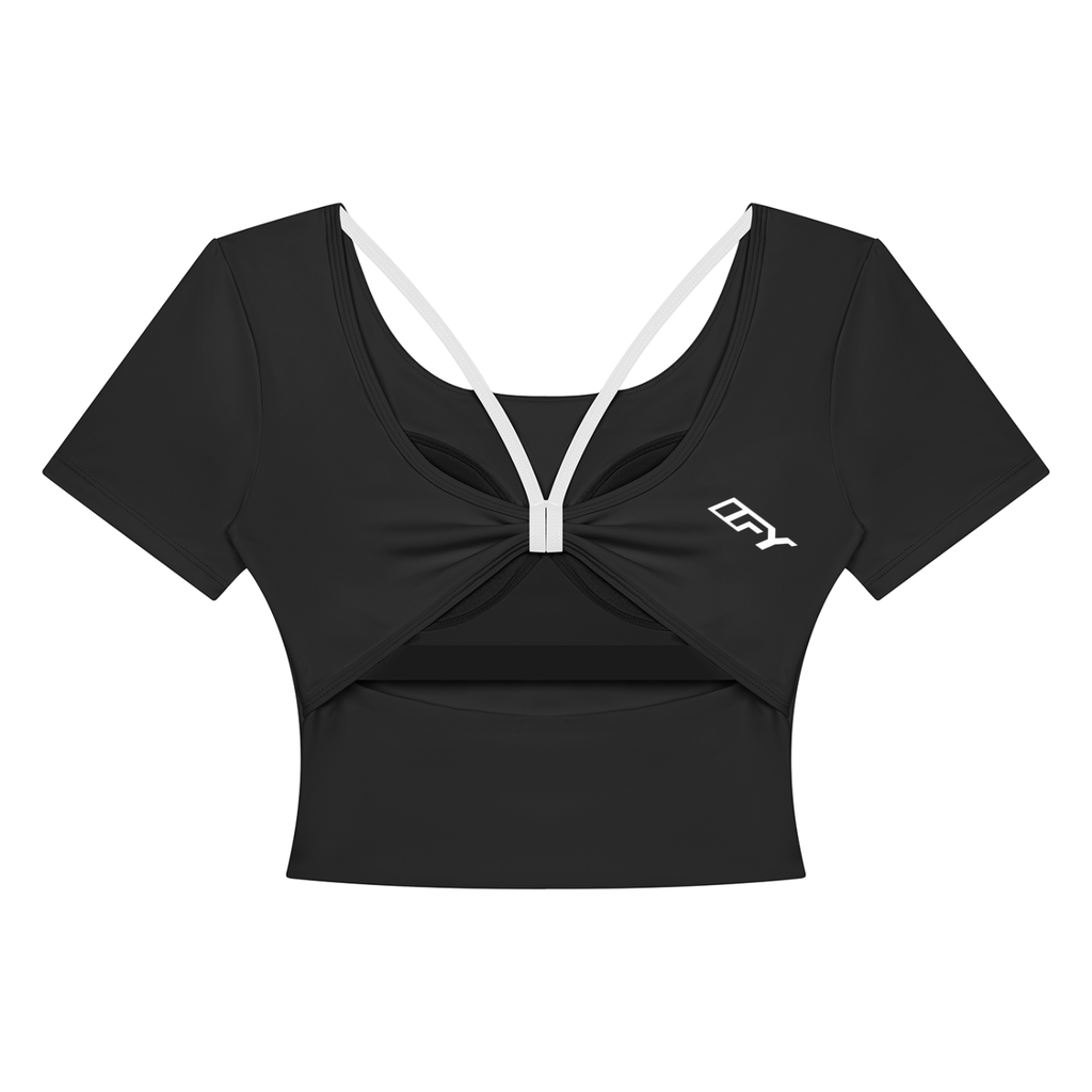 Women's Color Block Yoga T-Shirt