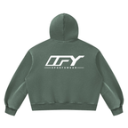 Unisex Vintage Wash Boxy Fleece Hoodie
