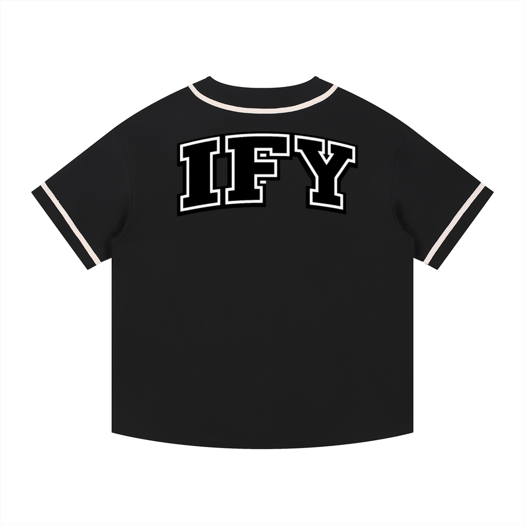 Contrast Piped Button-Up Jersey
