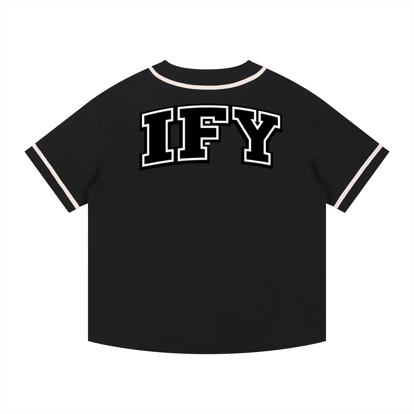 Contrast Piped Button-Up Jersey