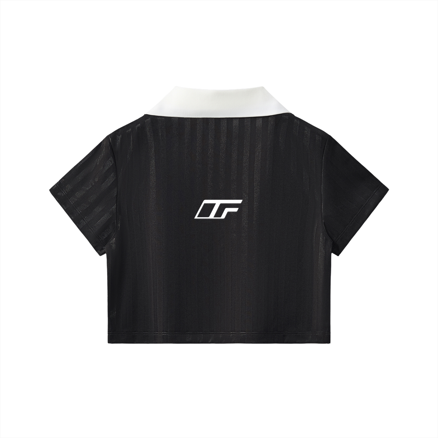 Elevate Your Style with Our Cropped Jersey with Contrast Collar