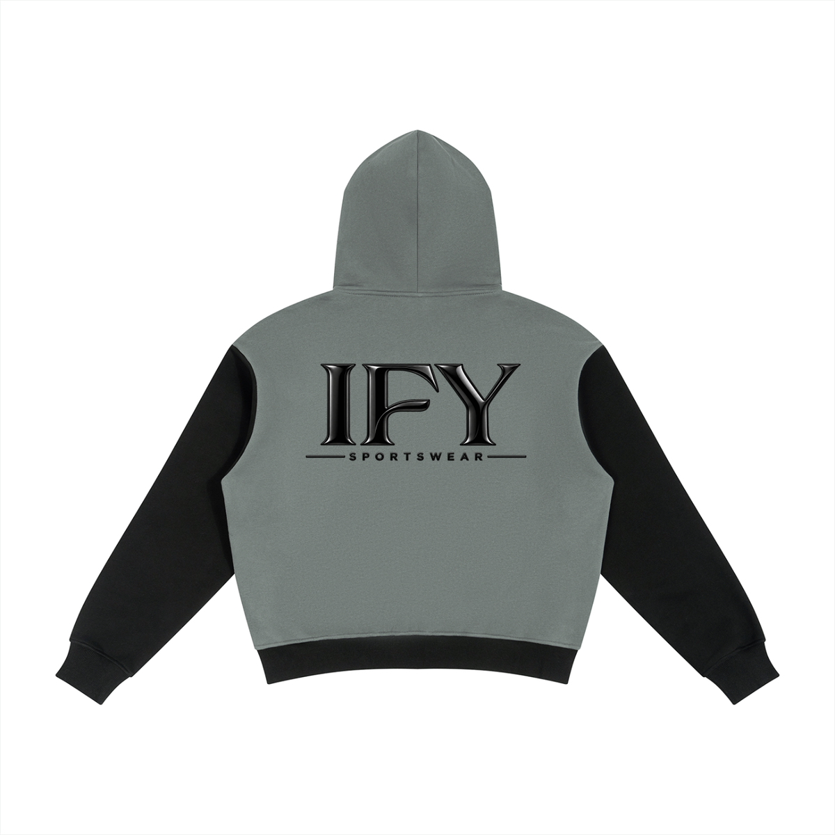 Unisex Color Block Fleece Full Zip Hoodie
