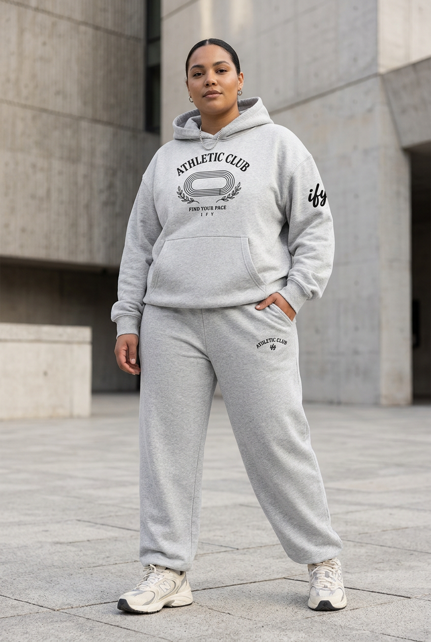 Unisex Oversized Boxy-Fit Fleece Hoodie