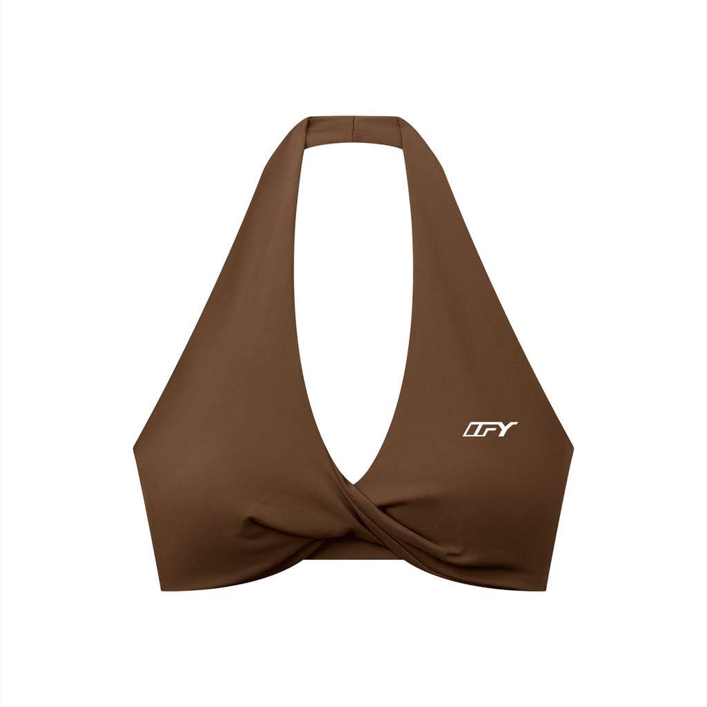 Elevate Your Workout with Our Women's Halter Sports Bra