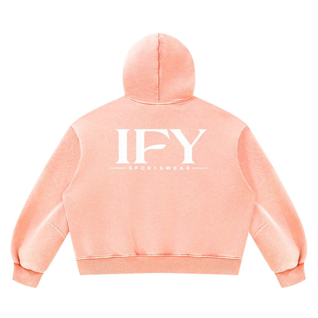 Unisex Vintage Wash Boxy Fleece Hoodie
