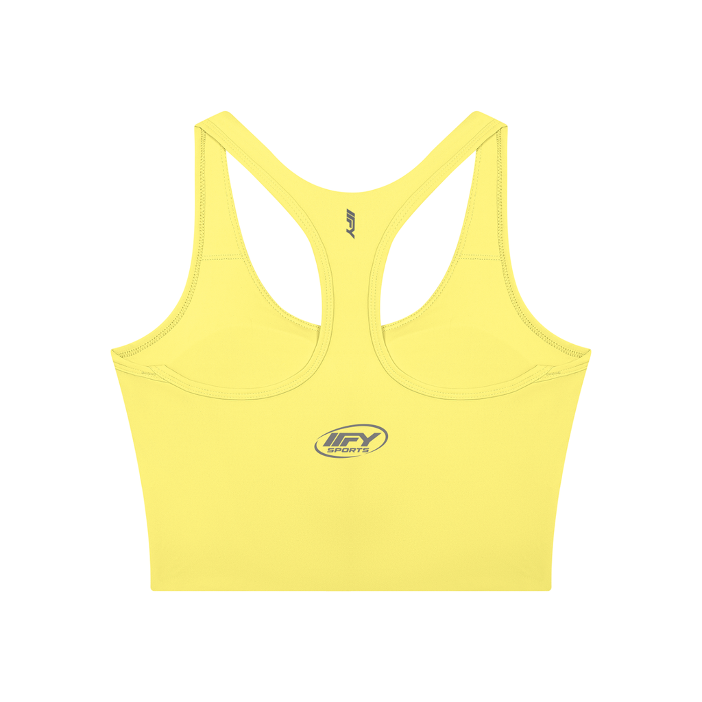 Mesh Panel Colour Block Yoga Crop Tank