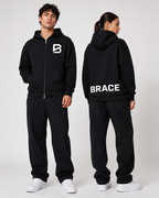 Heavyweight Pocket Hoodie - Essential Fleece Gym Hoodie | BRACE