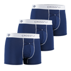 3-Pack: IKON X Men's 3" Trunks - Navy/White