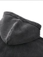 BRACE Zip-Through Boxy Fleece Hoodie