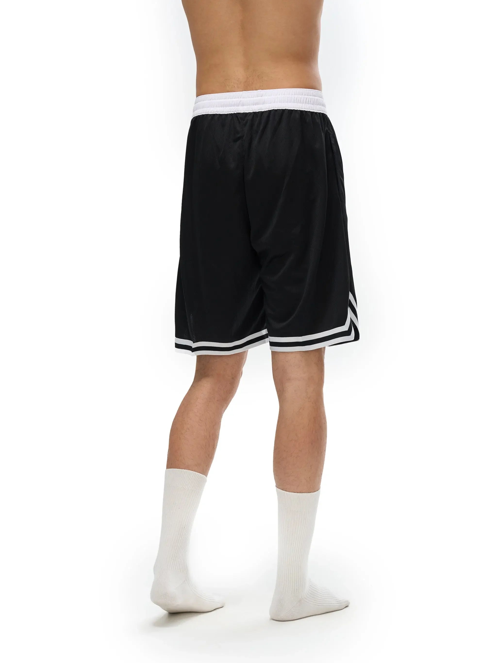 Basketball Shorts - Classic Stripe Trim Athletic Shorts | BRACE