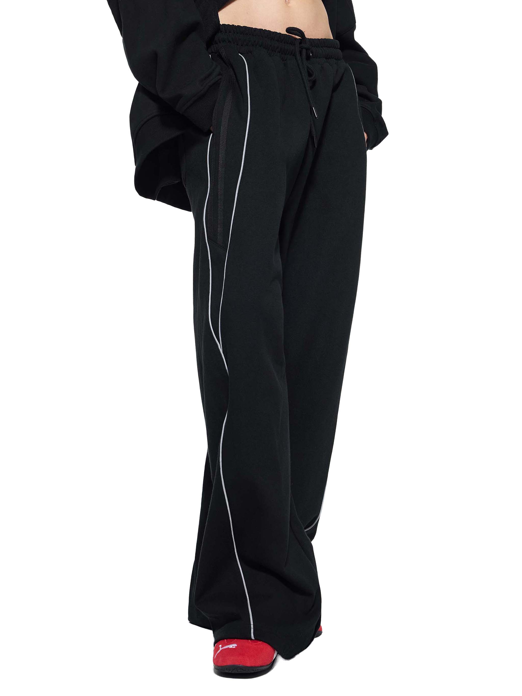 Striped Straight-Leg Sweatpants - Reflection Gym Pants | BRACE
