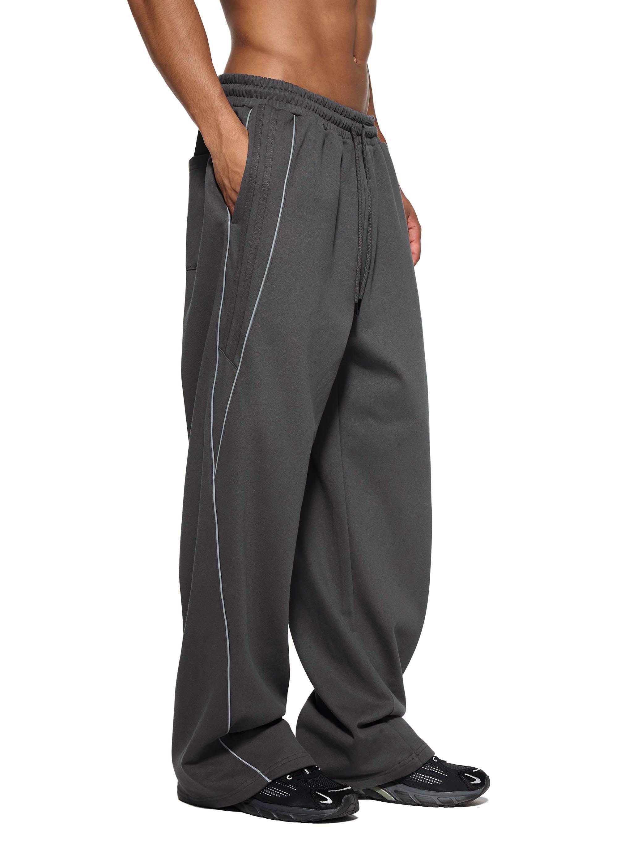 Striped Straight-Leg Sweatpants - Reflection Gym Pants | BRACE