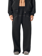 Contrast-Stitched Fleece Sweatpants - Premium Gym Joggers | BRACE