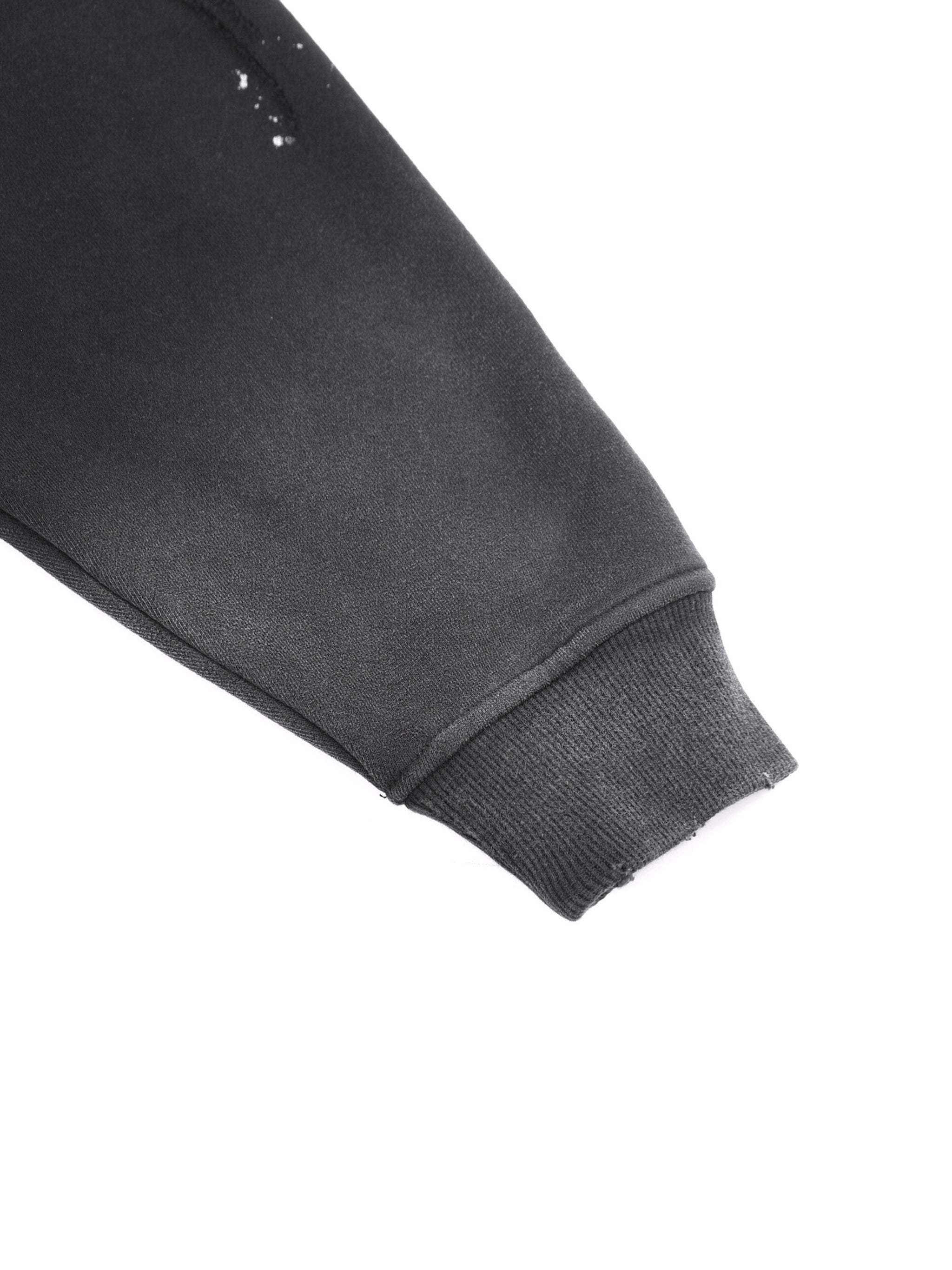Vintage Washed Frayed Fleece Hoodie - Premium Gym Hoodie | BRACE