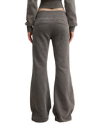 Flared Fleece Pants - Vintage Washed Gym Sweatpants | BRACE