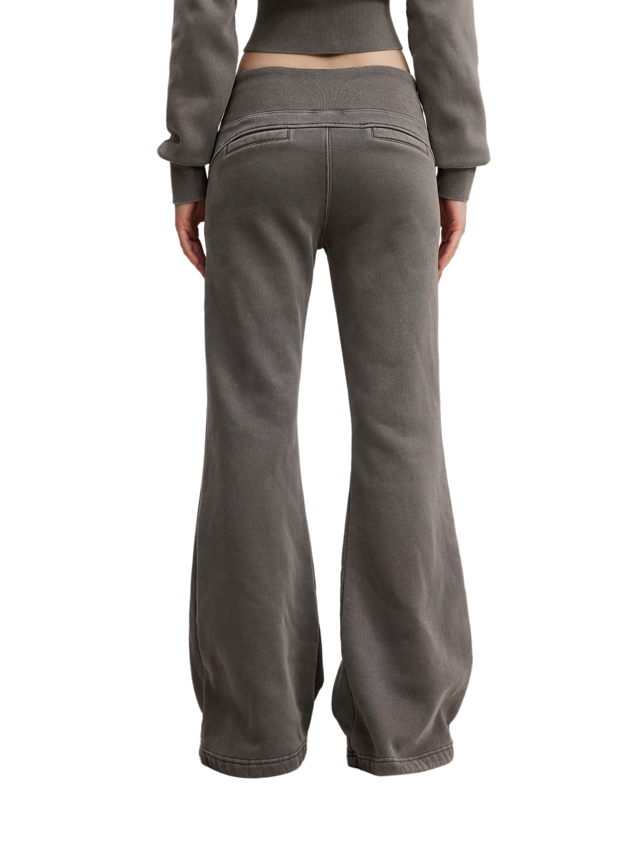 Flared Fleece Pants - Vintage Washed Gym Sweatpants | BRACE