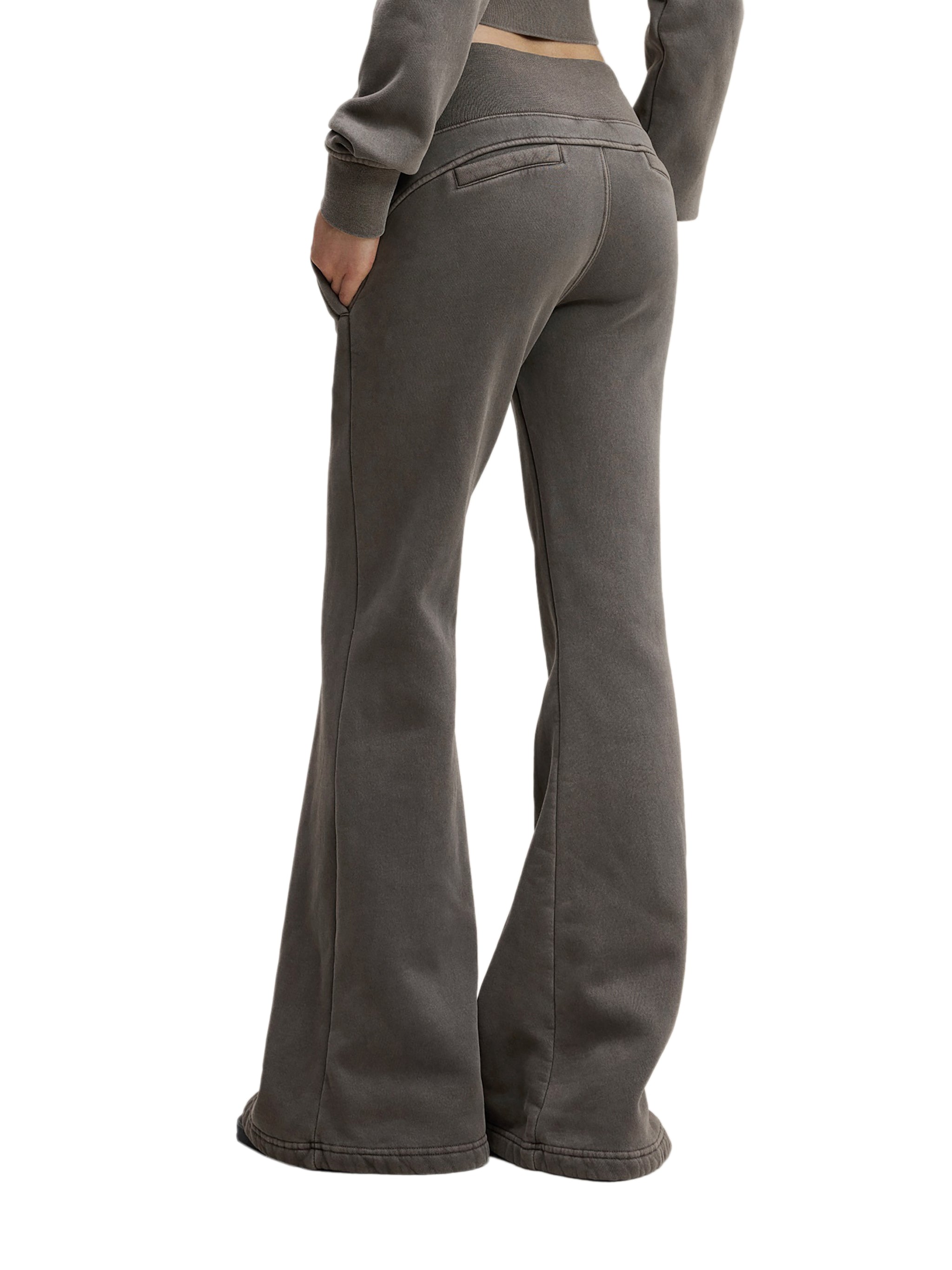 Flared Fleece Pants - Vintage Washed Gym Sweatpants | BRACE