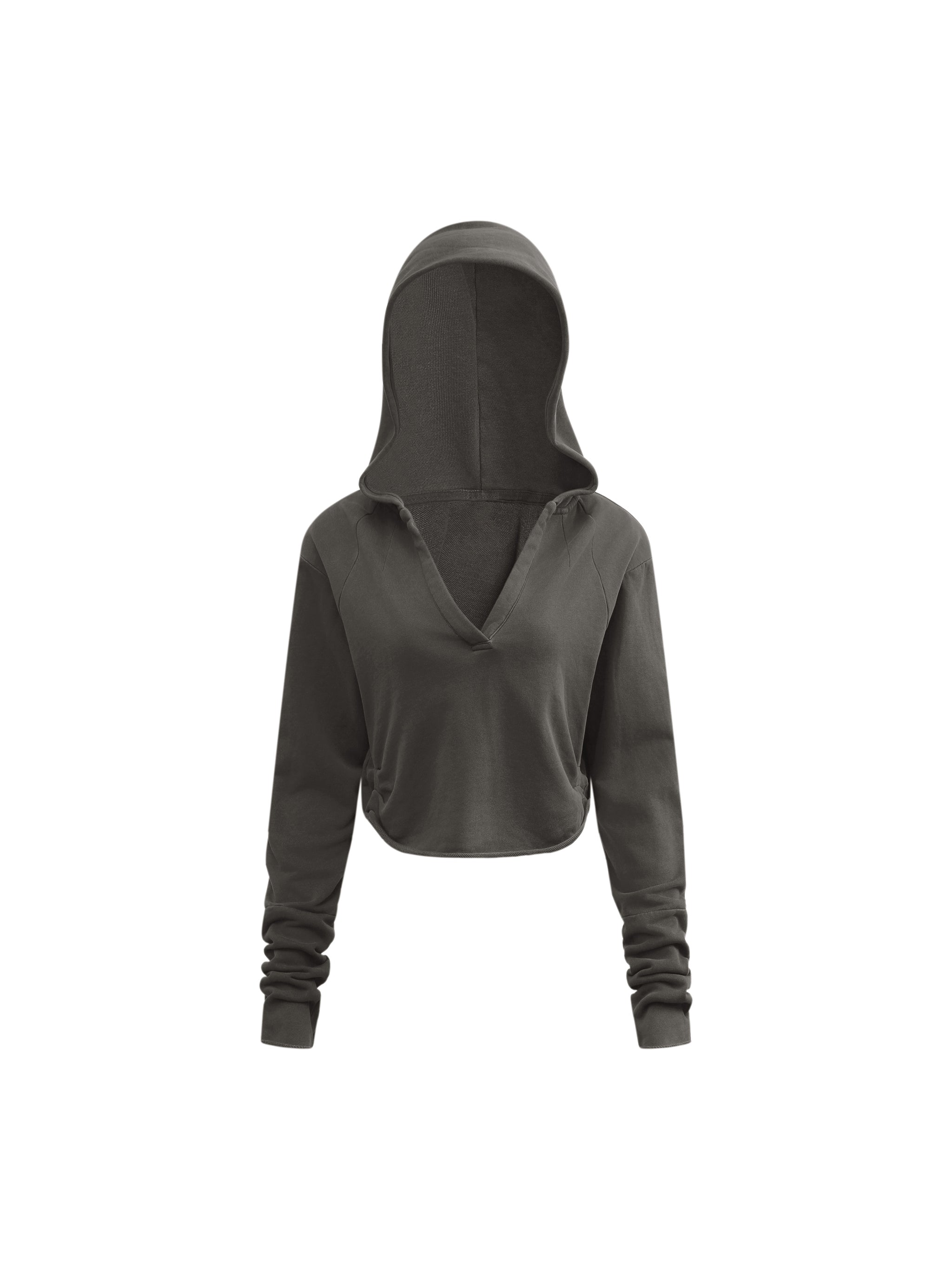 Vintage Washed Raw Edge Hoodie - Premium Fleece Gym Hoodie | BRACE