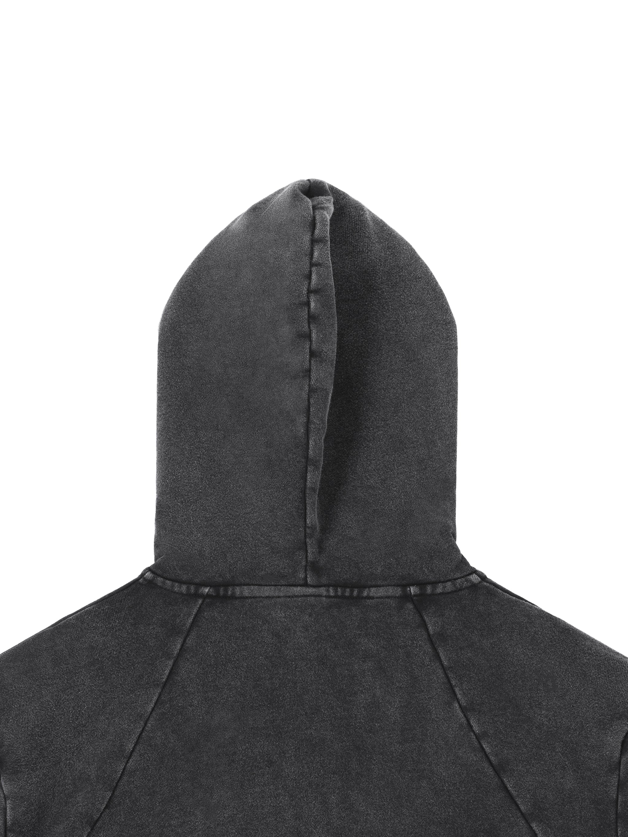 Vintage Washed Raw Edge Hoodie - Premium Fleece Gym Hoodie | BRACE