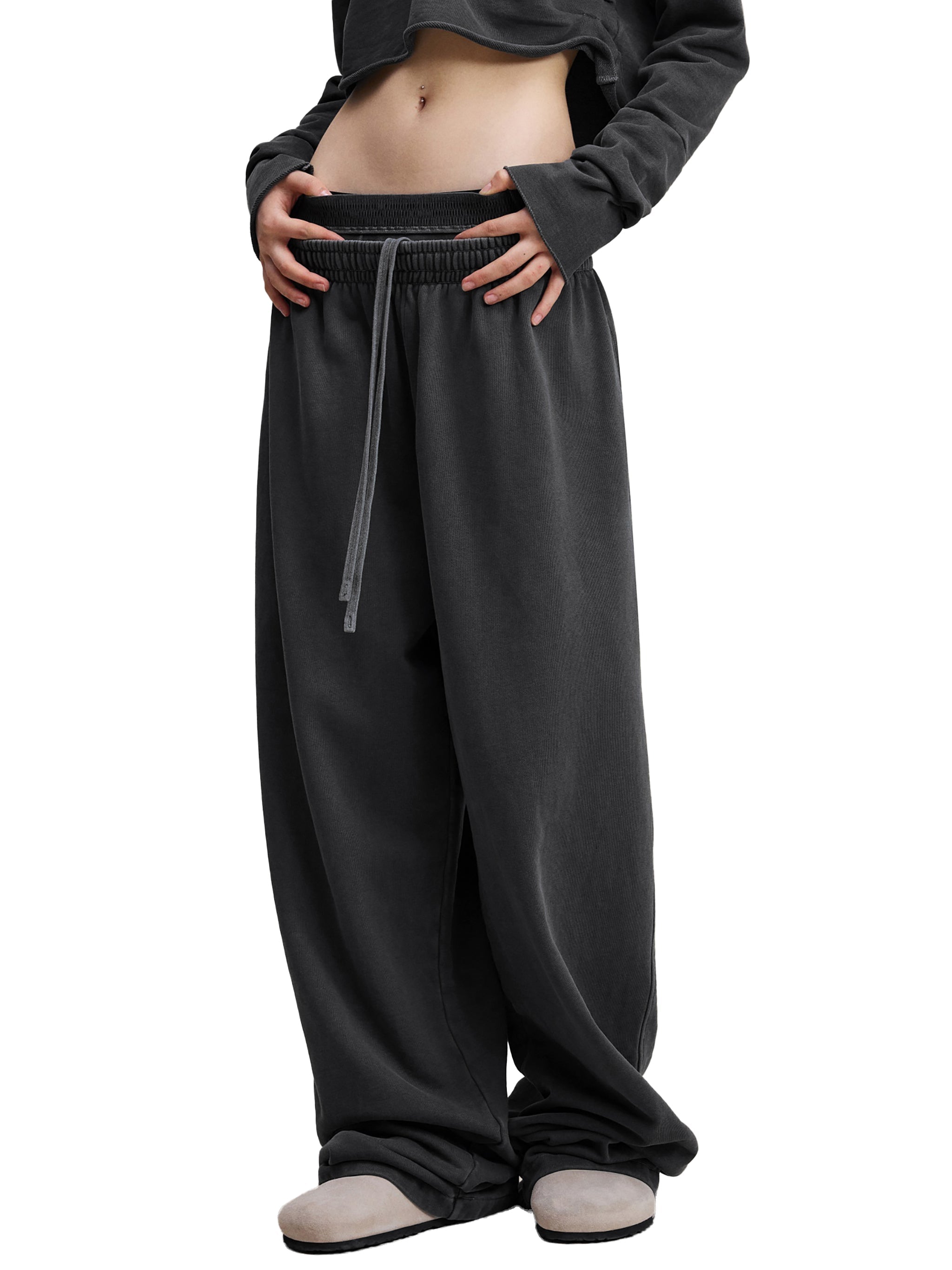 Vintage Washed Waist Pants - Premium Gym Sweatpants | BRACE