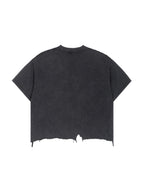 Vintage Wash Boxy T-Shirt - Distressed Hem Gym Tee | BRACE