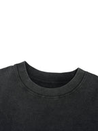 Vintage Wash Boxy T-Shirt - Distressed Hem Gym Tee | BRACE