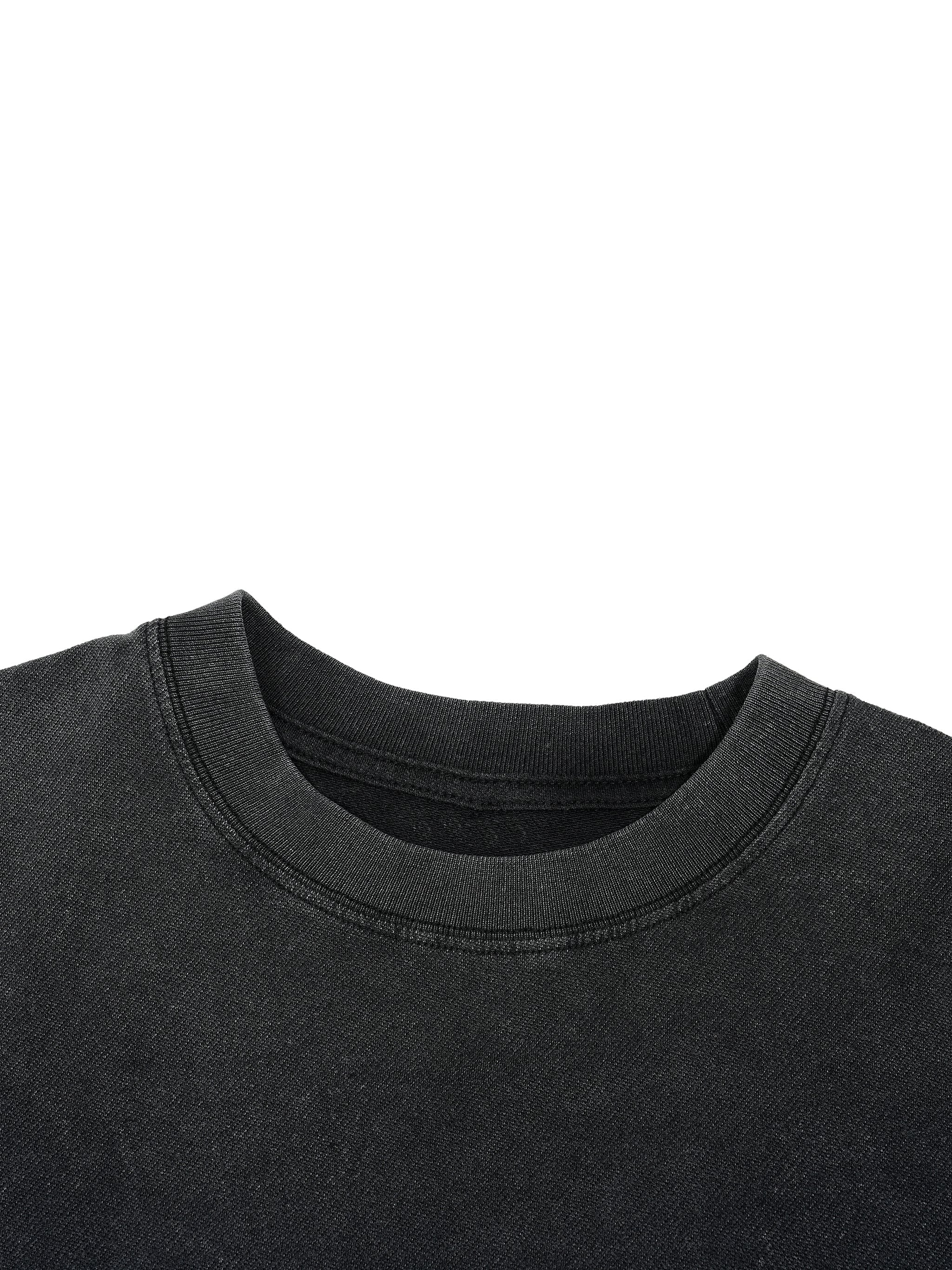 Vintage Wash Boxy T-Shirt - Distressed Hem Gym Tee | BRACE