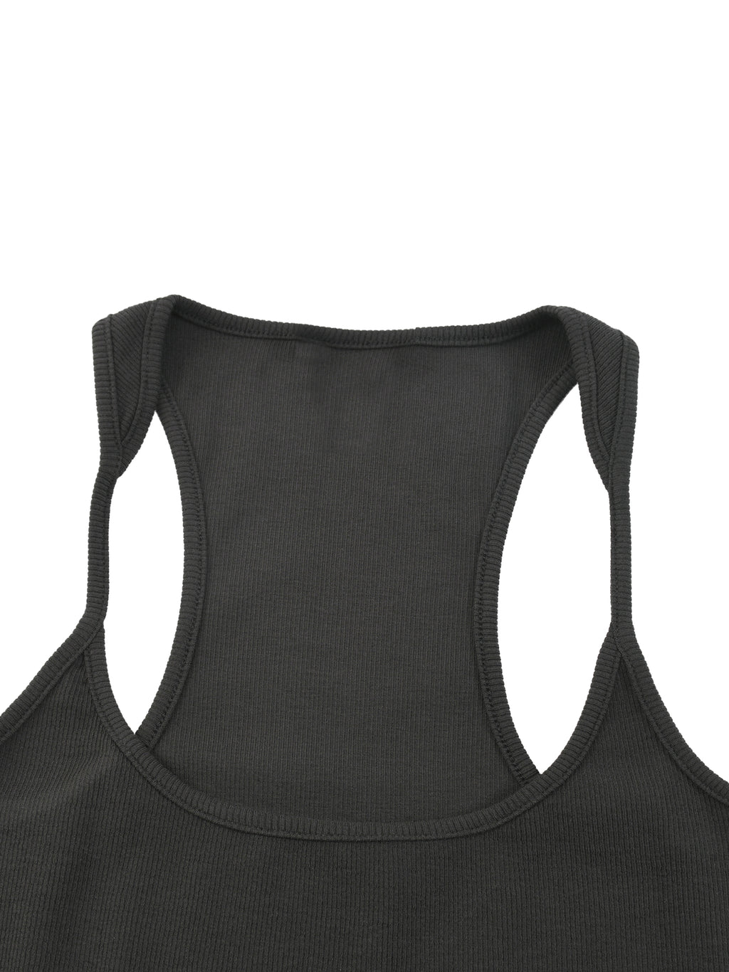 BRACE Slim Fit Ribbed Racerback Tank Top