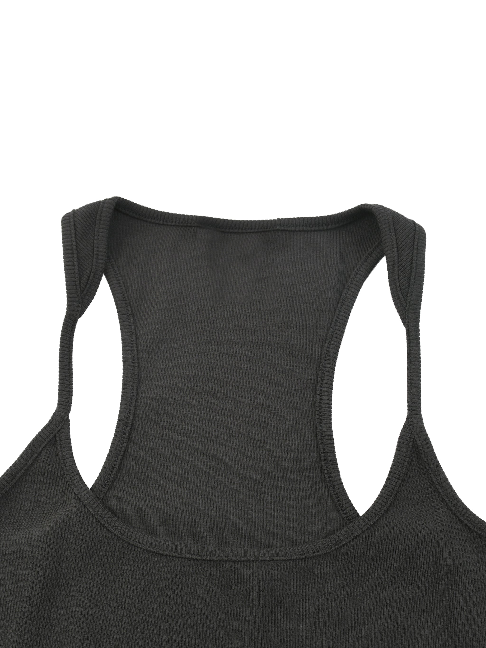 BRACE Slim Fit Ribbed Racerback Tank Top