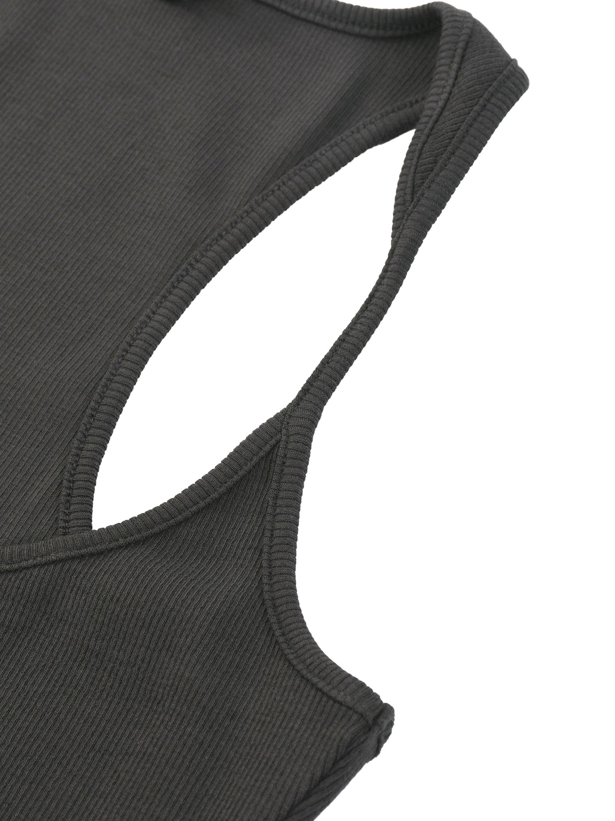 BRACE Slim Fit Ribbed Racerback Tank Top