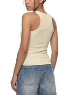 BRACE Slim Fit Ribbed Racerback Tank Top